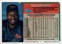 Load image into Gallery viewer, 1994 Topps Traded Lee Smith  100T Baltimore Orioles

