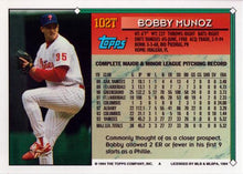 Load image into Gallery viewer, 1994 Topps Traded Bobby Munoz  102T Philadelphia Phillies
