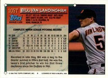 Load image into Gallery viewer, 1994 Topps Traded William Van Landingham RC  105T San Francisco Giants
