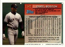 Load image into Gallery viewer, 1994 Topps Traded Daryl Boston  114T New York Yankees
