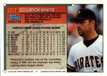 Load image into Gallery viewer, 1994 Topps Traded Rick White RC  121T Pittsburgh Pirates
