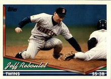 Load image into Gallery viewer, 1994 Topps Traded Jeff Reboulet  123T Minnesota Twins
