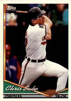 1994 Topps Traded Chris Sabo  125T Baltimore Orioles