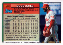 Load image into Gallery viewer, 1994 Topps Traded Doug Jones  126T Philadelphia Phillies
