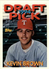 Load image into Gallery viewer, 1994 Topps Traded Kevin Brown DPK, RC  129T Texas Rangers
