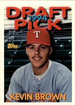 1994 Topps Traded Kevin Brown DPK, RC  129T Texas Rangers