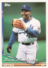 Load image into Gallery viewer, 1994 Topps Traded Dave Henderson  23T Kansas City Royals

