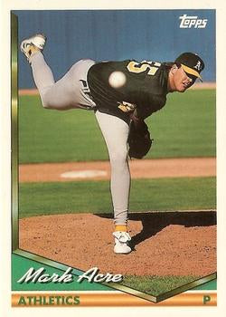 1994 Topps Traded Mark Acre RC  24T Oakland Athletics