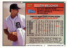 Load image into Gallery viewer, 1994 Topps Traded Tim Belcher  32T Detroit Tigers
