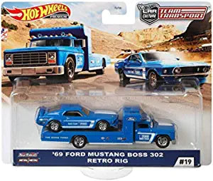 Hot Wheels Car Culture Team Transport '69 Ford Mustang Boss 302 - walk-of-famesports