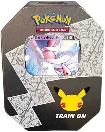 Pokémon TCG Celebrations Tin Dark Sylveon V 25th Anniversary