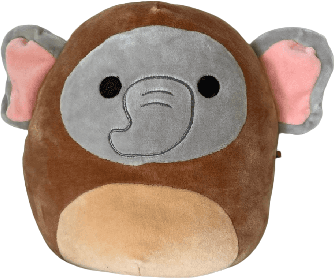 Squishmallow Mila the Elephant in Beaver Costume 8