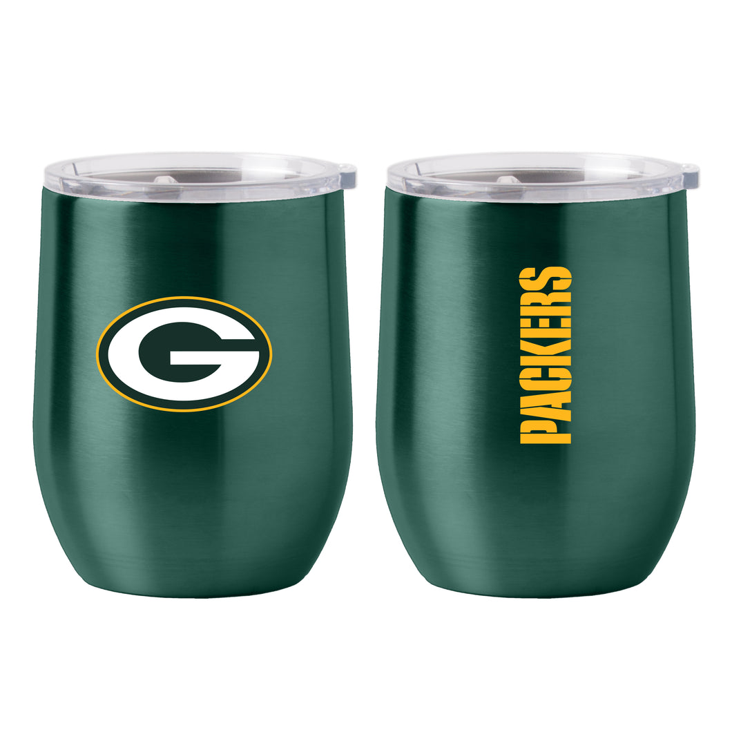 Green Bay Packers Gameday Stainless 16oz Curved Beverage Tumbler