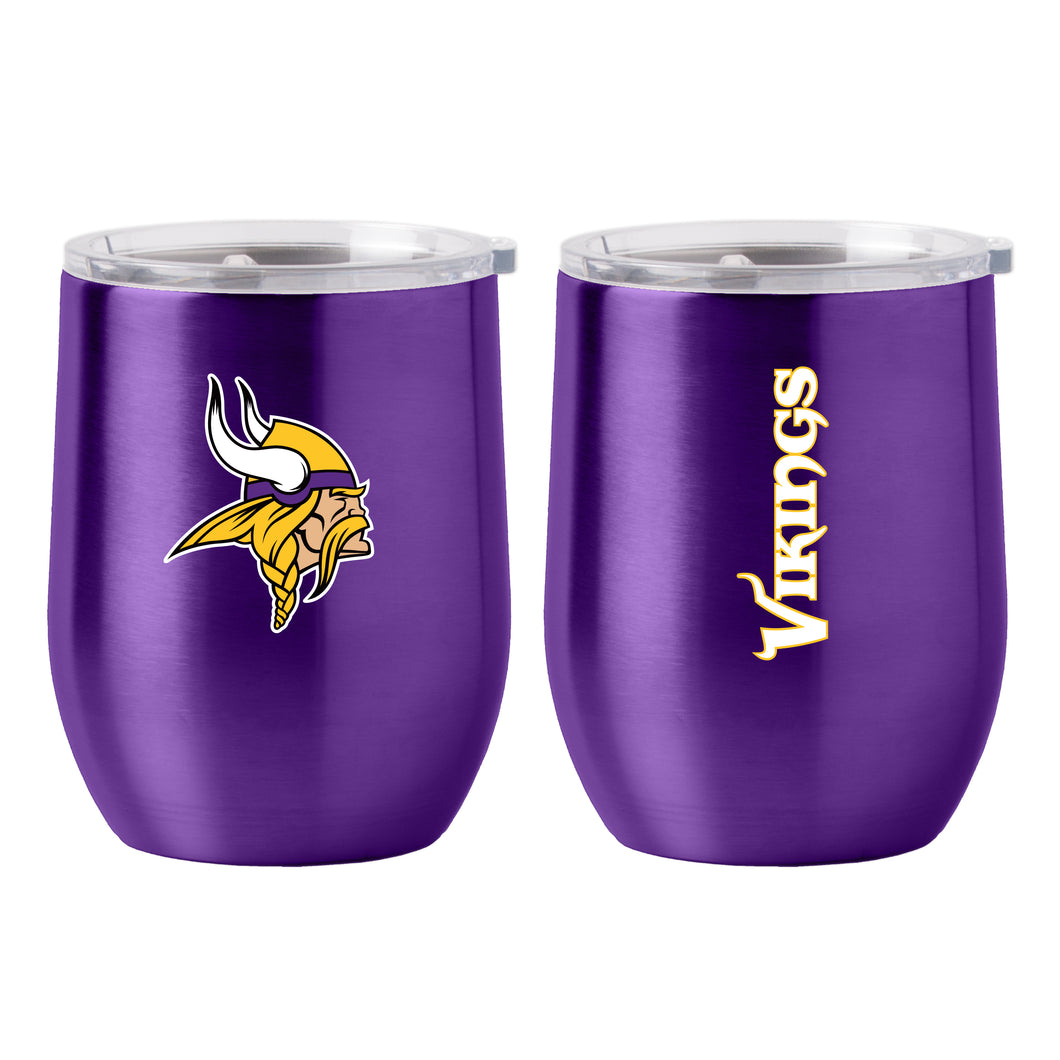 Minnesota Vikings Gameday Stainless 16oz Curved Beverage Tumbler