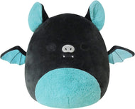 Squishmallows Aldous Teal and Black Fruit Bat 12