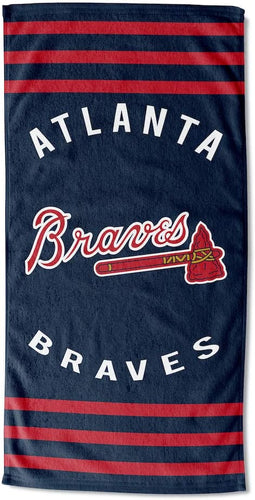 Atlanta Braves Stripes Beach Towel 30