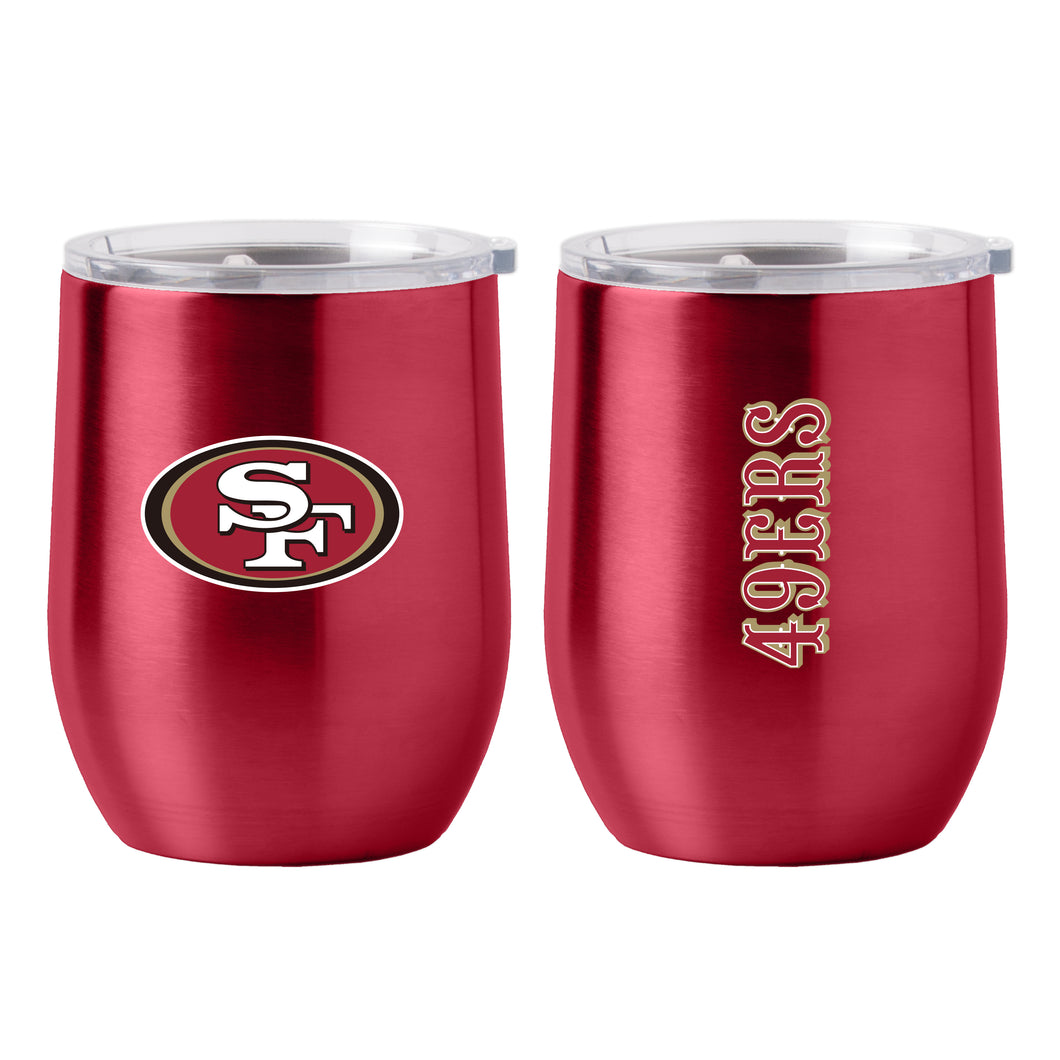 San Francisco 49ers 16oz Gameday Stainless Curved Beverage Tumbler