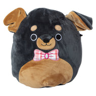 Squishmallows Mateo the Rottweiler Wearing A Bow Tie 7