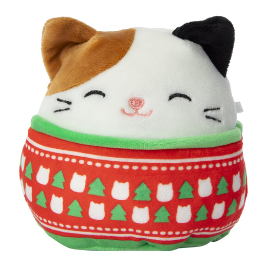 Squishmallows Cam the Cat in Christmas Sweater 4.5