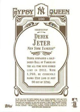 Load image into Gallery viewer, 2012 Topps Gypsy Queen Derek Jeter  # 100a New York Yankees
