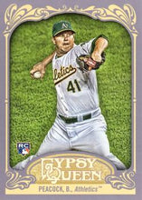 Load image into Gallery viewer, 2012 Topps Gypsy Queen Brad Peacock  RC # 114 Oakland Athletics
