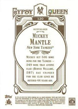 将图片加载到图库查看器，2012 Topps Gypsy Queen Mickey Mantle  # 120a New York Yankees
