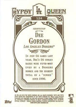 Load image into Gallery viewer, 2012 Topps Gypsy Queen Dee Gordon  # 124 Los Angeles Dodgers
