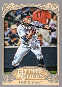 2012 Topps Gypsy Queen Martin Prado  # 136 Atlanta Braves