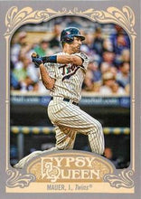 将图片加载到图库查看器，2012 Topps Gypsy Queen Joe Mauer  # 140 Minnesota Twins
