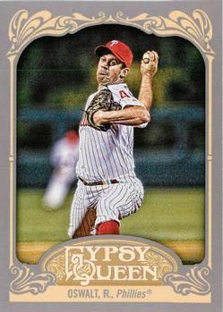 2012 Topps Gypsy Queen Roy Oswalt  # 141a Philadelphia Phillies