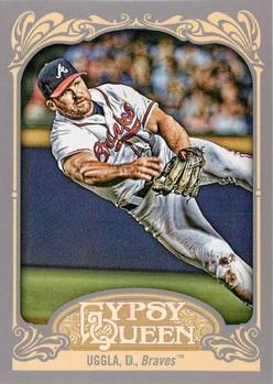 2012 Topps Gypsy Queen Dan Uggla  # 152 Atlanta Braves