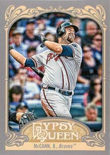 将图片加载到图库查看器，2012 Topps Gypsy Queen Brian McCann  # 164 Atlanta Braves
