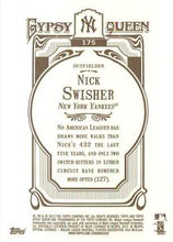 Load image into Gallery viewer, 2012 Topps Gypsy Queen Nick Swisher  # 175 New York Yankees
