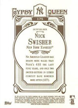 تحميل الصورة إلى عارض المعرض، 2012 Topps Gypsy Queen Nick Swisher # 175 New York Yankees
