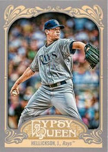 将图片加载到图库查看器，2012 Topps Gypsy Queen Jeremy Hellickson  # 181 Tampa Bay Rays
