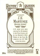 Load image into Gallery viewer, 2012 Topps Gypsy Queen J.D. Martinez  # 214 Houston Astros
