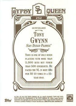 Load image into Gallery viewer, 2012 Topps Gypsy Queen Tony Gwynn  # 252a San Diego Padres
