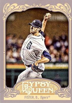 2012 Topps Gypsy Queen Doug Fister  # 25 Detroit Tigers