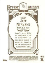 将图片加载到图库查看器，2012 Topps Gypsy Queen Jeff Niemann  # 279 Tampa Bay Rays
