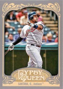 2012 Topps Gypsy Queen Carlos Santana  # 285 Cleveland Indians