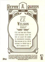 Load image into Gallery viewer, 2012 Topps Gypsy Queen C.J. Wilson  # 288a Los Angeles Angels

