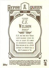 将图片加载到图库查看器，2012 Topps Gypsy Queen C.J. Wilson  # 288a Los Angeles Angels
