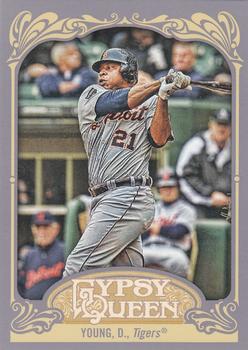 2012 Topps Gypsy Queen Delmon Young  # 292 Detroit Tigers