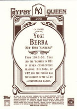 将图片加载到图库查看器，2012 Topps Gypsy Queen Yogi Berra  # 293 New York Yankees
