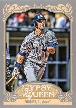2012 Topps Gypsy Queen Ben Zobrist  # 33 Tampa Bay Rays