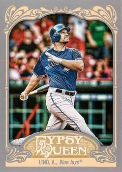 2012 Topps Gypsy Queen Adam Lind  # 36 Toronto Blue Jays