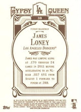 Load image into Gallery viewer, 2012 Topps Gypsy Queen James Loney  # 38 Los Angeles Dodgers
