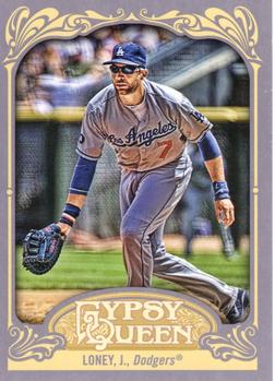 2012 Topps Gypsy Queen James Loney  # 38 Los Angeles Dodgers