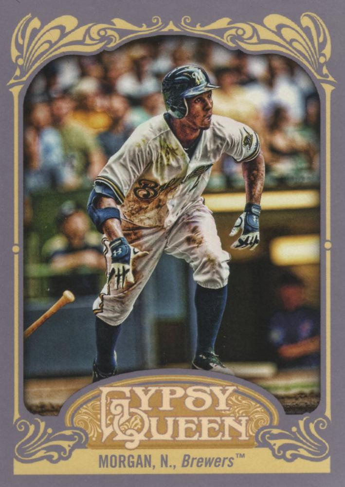 2012 Topps Gypsy Queen Nyjer Morgan  # 4 Milwaukee Brewers
