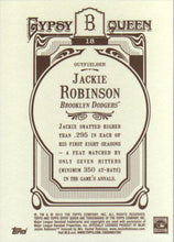 Load image into Gallery viewer, 2012 Topps Gypsy Queen Jackie Robinson  # 18 Brooklyn Dodgers
